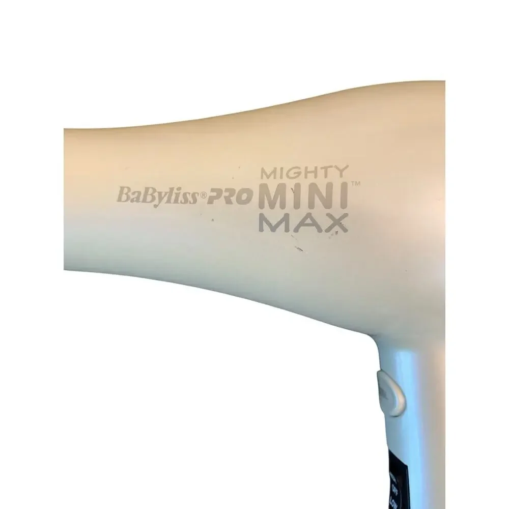 BaByliss PRO Mighty‎ Mini Max Hair Dryer Dual Voltage 125V/250V Tested Works